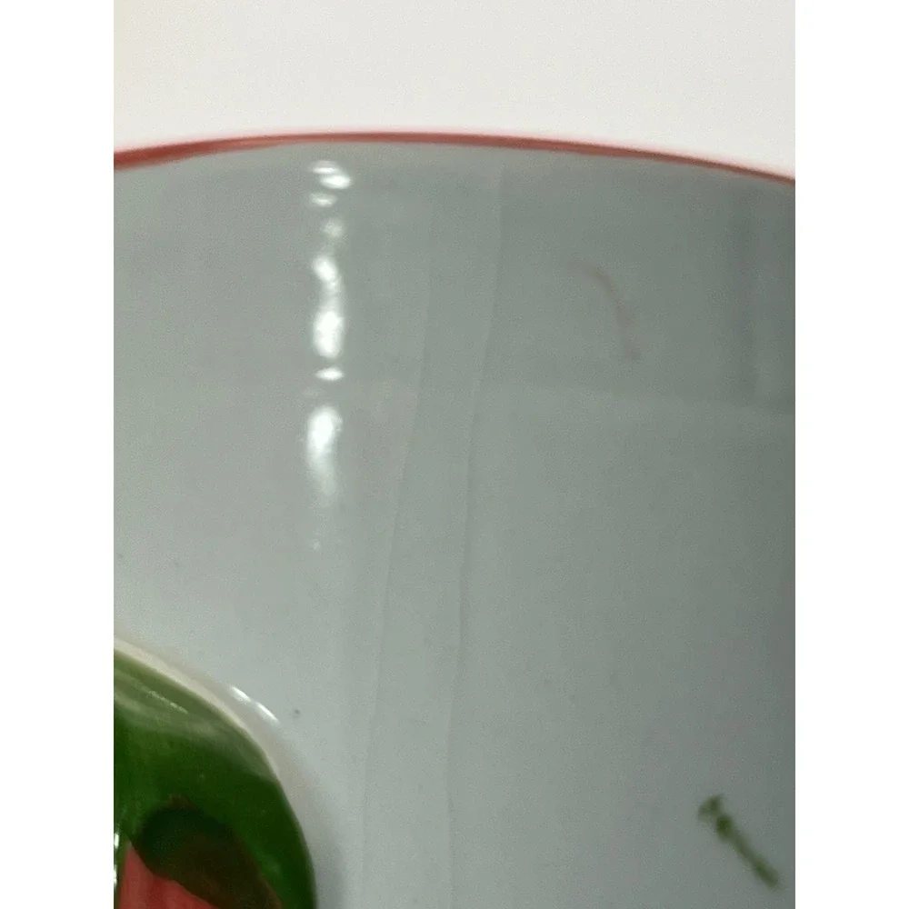 Sap trading co, Chili Pepper Kitchen Canister 3D Raised Relief White Jar 7in vnt